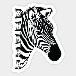 Zebra, design, wildlife, safari, animals Sticker